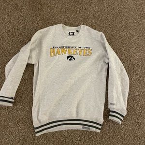 Hawkeyes gray women’s crew neck